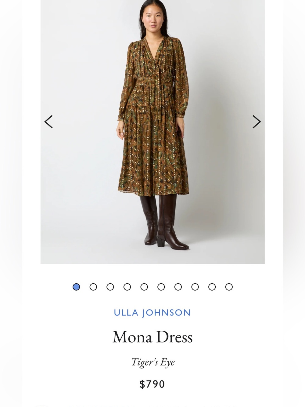 Ulla Johnson Mona Dress
Tiger's Eye